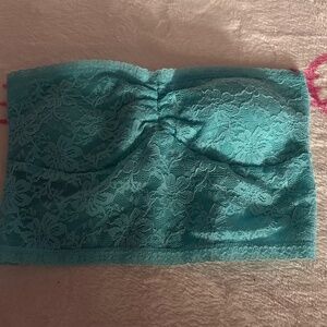 Baby Blue Bralette Bandeau Crop Top